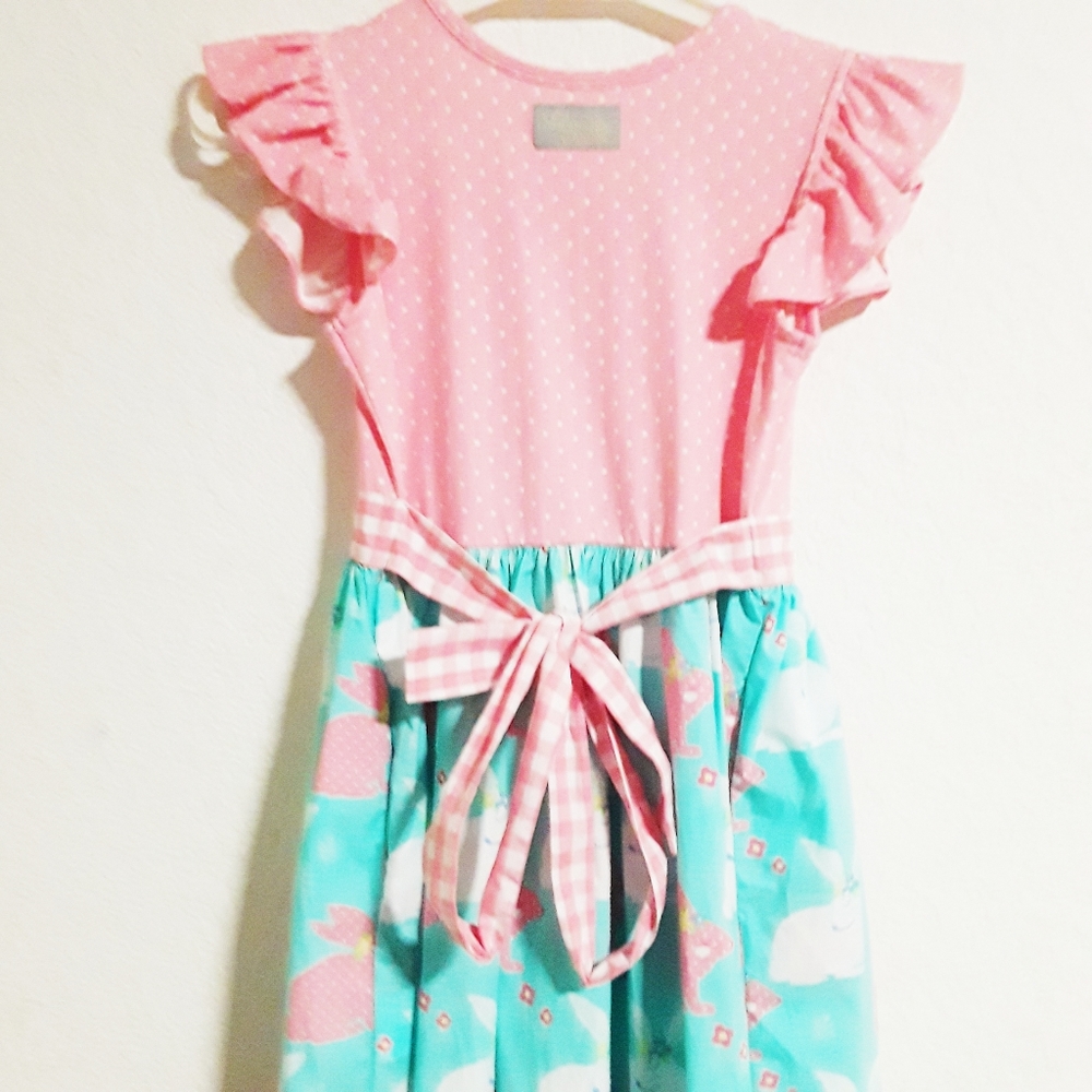Eleanor Rose Easter Dress Easter Bunny Dress - Picture 7 of 8